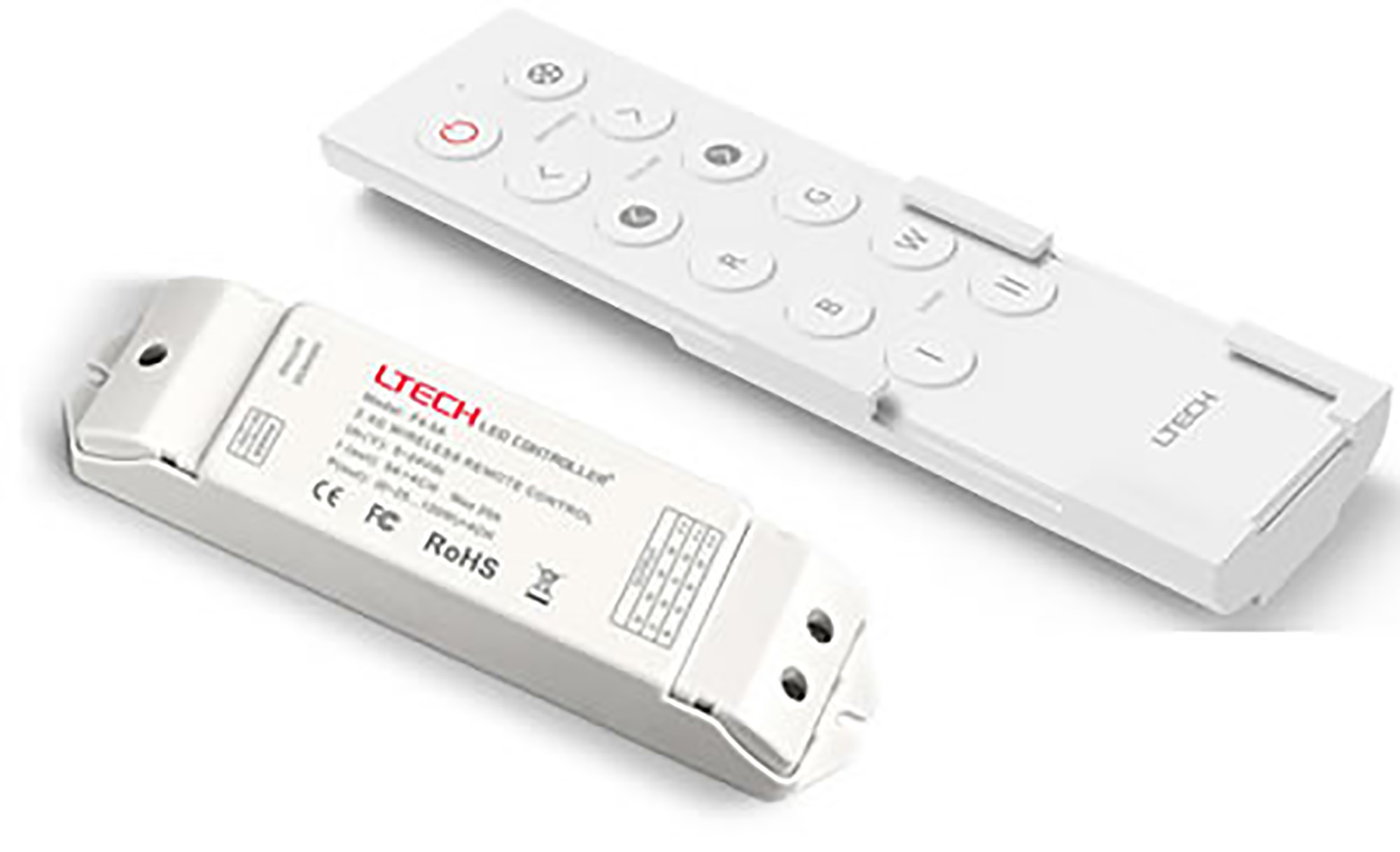 CV RF 2.4GHz Wireless Receiver 5/12/24V DC, 12Amax. 3A × 4CH, 0-100 Dimming level, IP20. F4-3A  LTECH Wireless Receiver